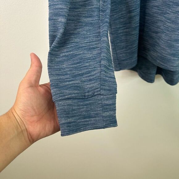 Lululemon Heather Blue Long Sleeve Pulse Slub Pullover Hoodie Men's Size Large - Picture 4 of 11